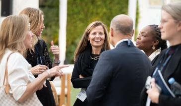 people talking to Hadley Peer Marshall