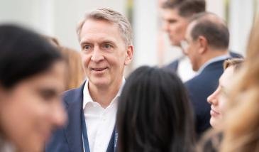 Bruce Flatt at social event